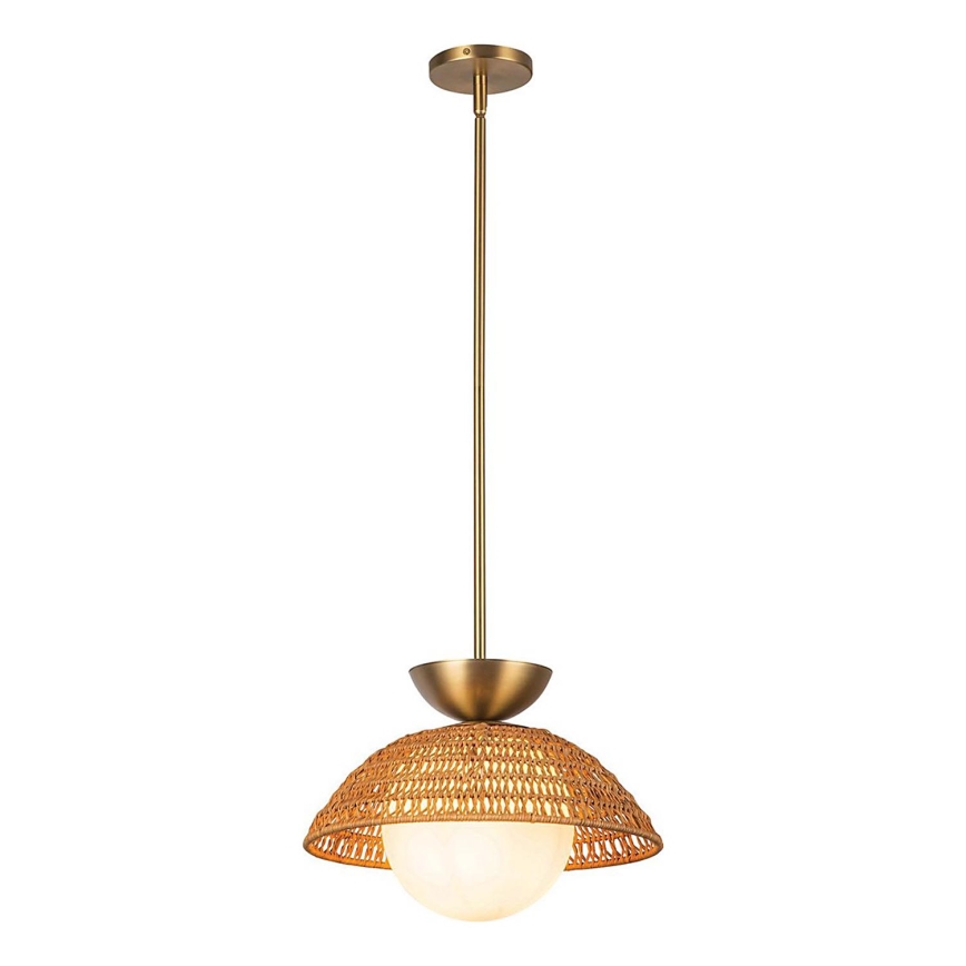 Alora Mood - Lampada a sospensione con asta PERTH 1xE27/60W/230V Ø 37,5 cm dorata
