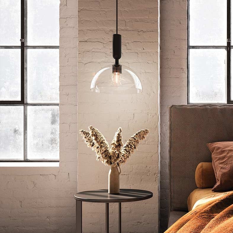 Alora Mood - Lampadario a stelo JUDE 1xE27/60W/230V nero