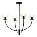 Alora Mood - Lampadario a stelo SYLVIA 4xE14/40W/230V nero