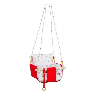 Altalena tessile per bambini SELALE bianco/rosso