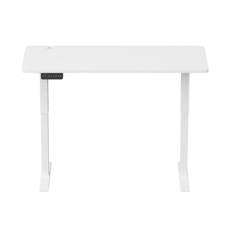Altezza regolabile scrivania LEVANO 140x60 cm bianco