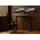 Altezza regolabile scrivania LEVANO 140x60 cm legno/nero
