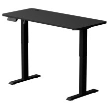 Altezza regolabile scrivania LEVANO 140x60 cm nero