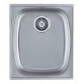 ALVEUS 1082195 - Lavello da cucina BASIC 44x38 cm in acciaio inox satinato, scarico maggiorato