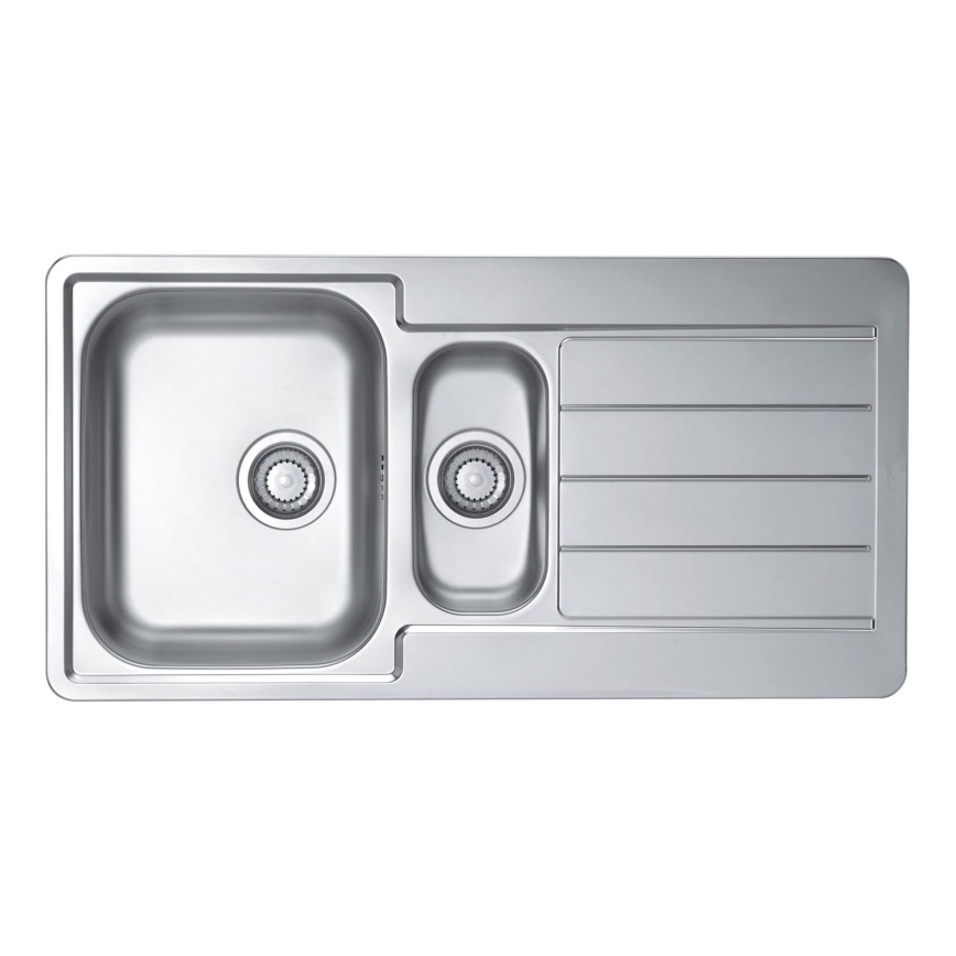 ALVEUS 1082440 - Lavello della cucina LINE 98x50 cm opaco acciaio/raso