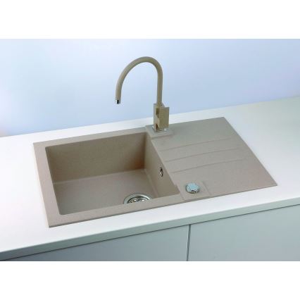 ALVEUS 1090946 - Lavello della cucina ROCK 78x48 cm granito/beige