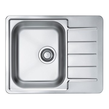 ALVEUS 1144603 - Lavello da cucina LINE 61,5x50 cm acciaio inox/satinato, senza comando eccentrico