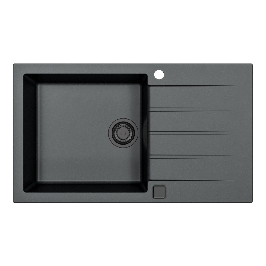 ALVEUS 1148160 - Lavello della cucina CADIT 86x50 cm granito/nero