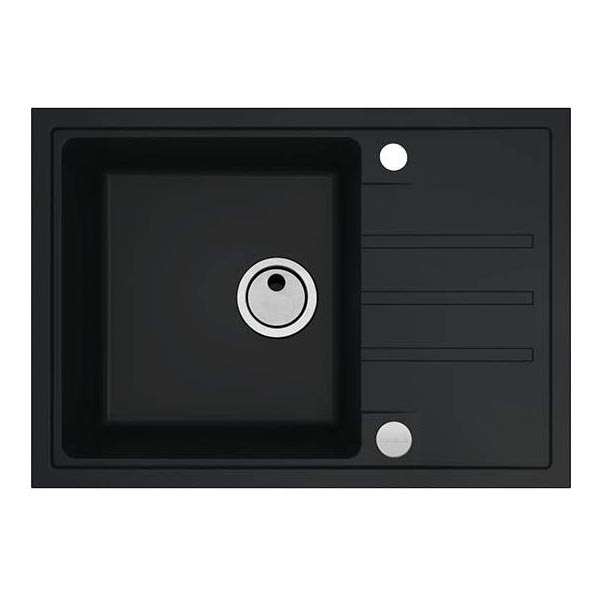 ALVEUS 1149126 - Lavello della cucina INTERMEZZO 68x48 cm granito/nero