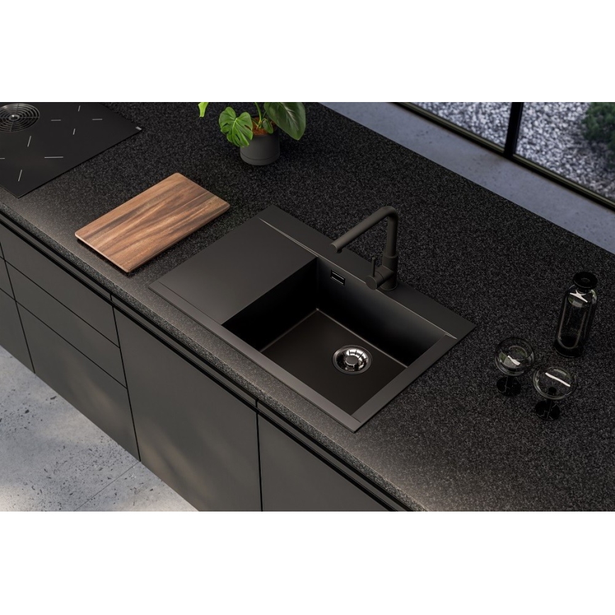 ALVEUS 1149502 - Lavello da cucina PURE 79x51,5 cm granito/antracite
