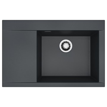 ALVEUS 1149503 - Lavello da cucina PURE 79x51,5 cm in granito/nero