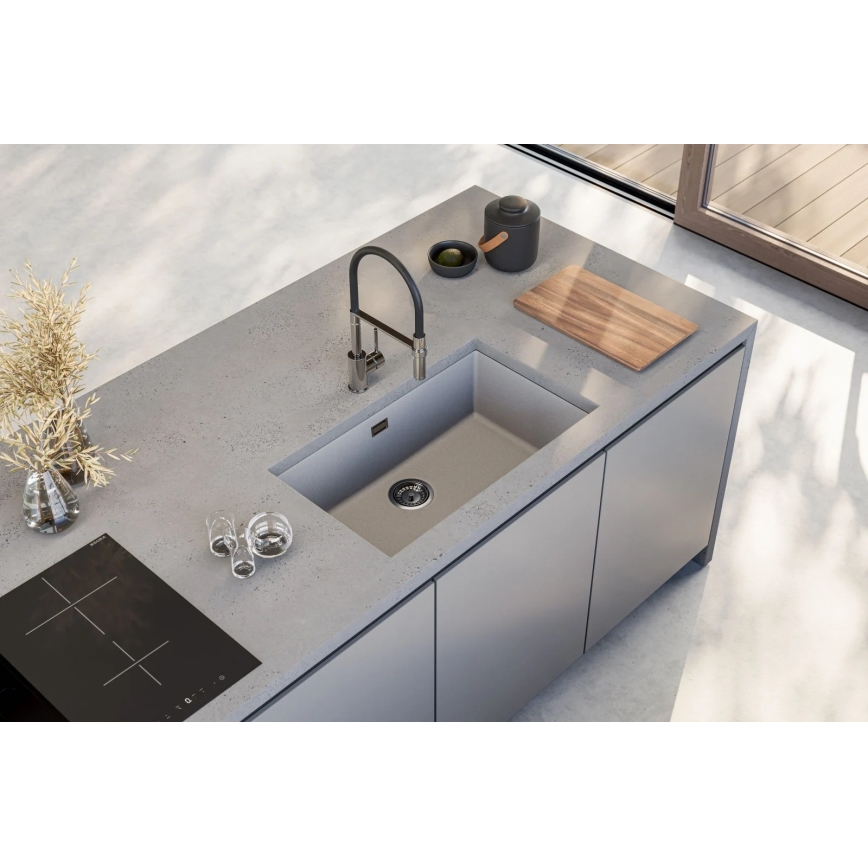 ALVEUS 1150058 - Lavello da cucina OMNI 75x45 cm granito/bianco