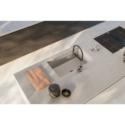 ALVEUS 1150058 - Lavello da cucina OMNI 75x45 cm granito/bianco
