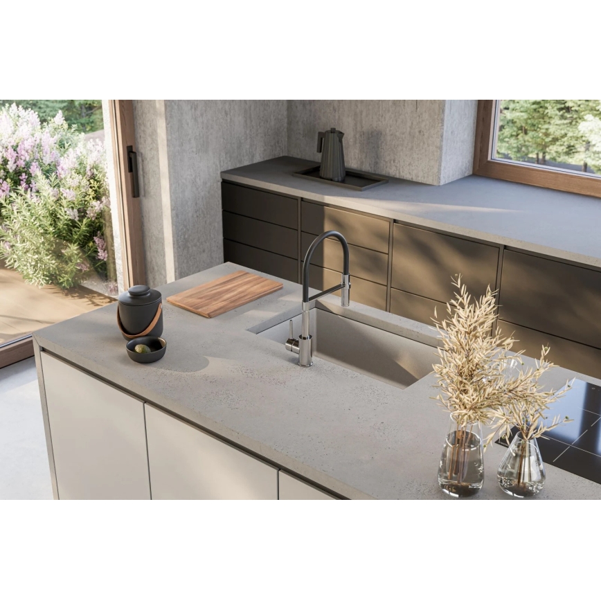 ALVEUS 1150058 - Lavello da cucina OMNI 75x45 cm granito/bianco