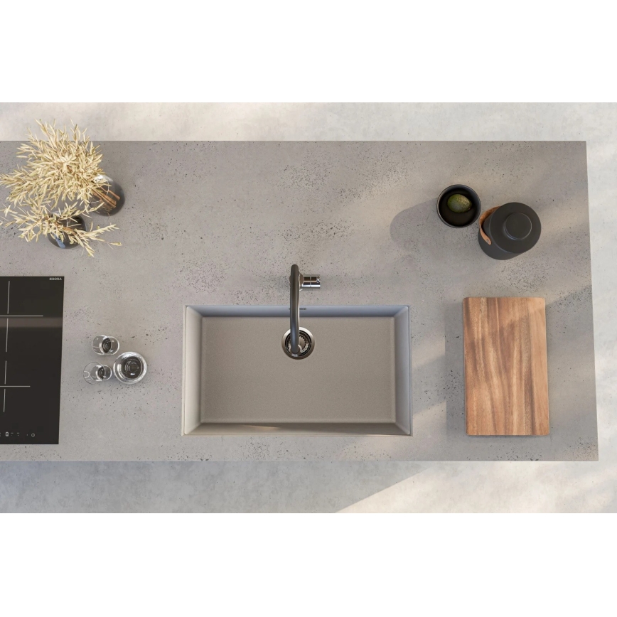 ALVEUS 1150058 - Lavello da cucina OMNI 75x45 cm granito/bianco