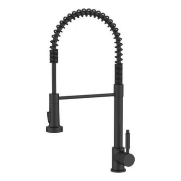ALVEUS 1150887 - Rubinetto per lavello con braccio flessible con spruzzatore URBAN 47,1 cm nero