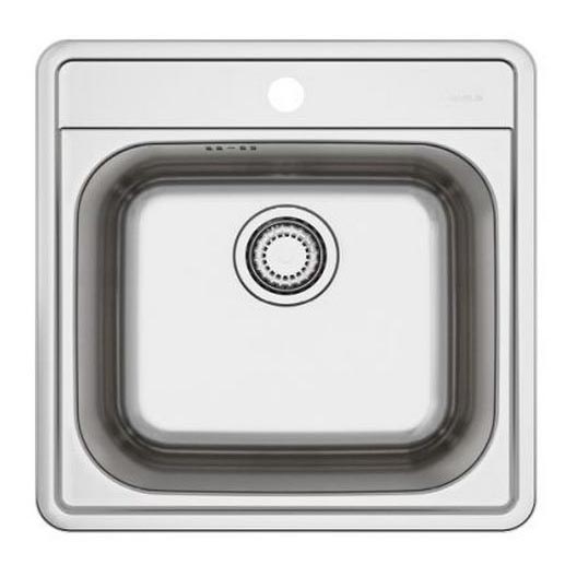 ALVEUS 1151258 - Lavello della cucina MORE 50x49 cm opaco acciaio/raso