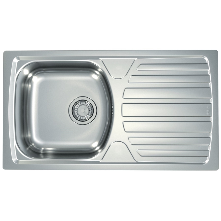 ALVEUS SETA259 - Lavello BASIC 78x43,5 cm + rubinetto RIVIERA 14,8 cm satinato/luccicante cromato