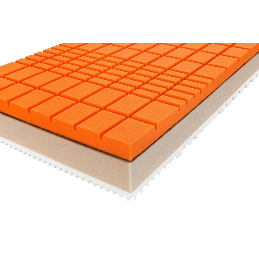 Ambiamo - Materasso in schiuma URANOS 1 80x200 cm con strato in fibra di cocco