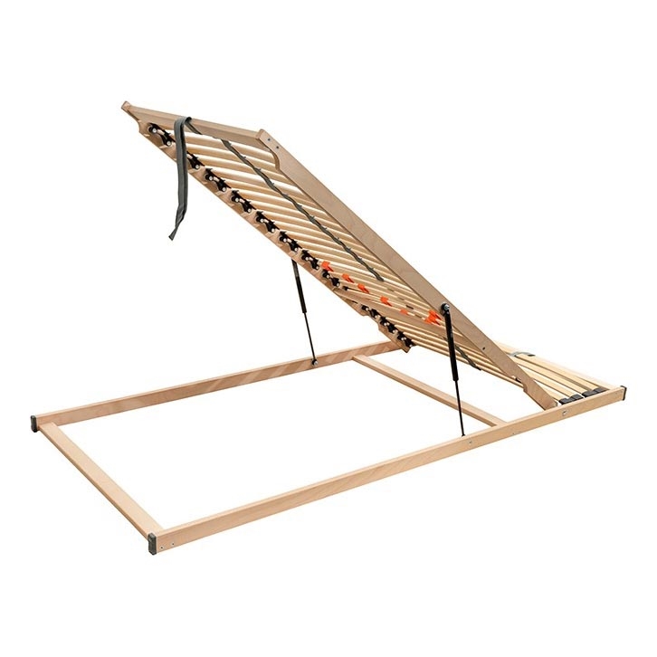 Ambiamo - Rete a doghe flessibile con inclinazione a pistone dalle gambe LOEN 200x90 cm