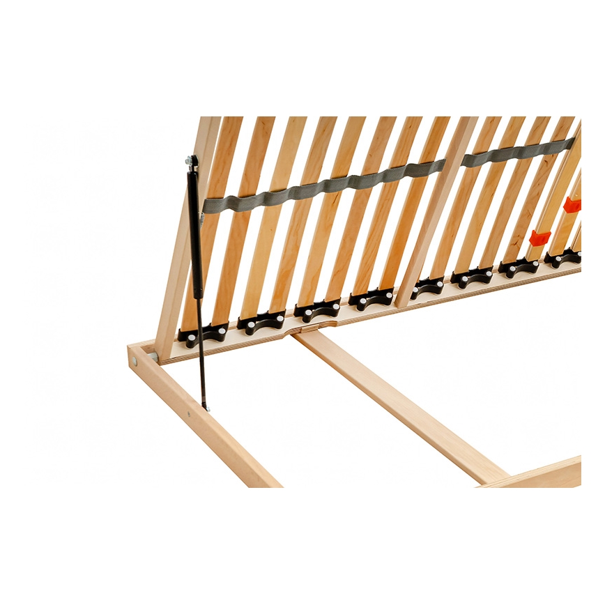 Ambiamo - Rete a doghe flessibile con inclinazione laterale a pistone ODENSE 200x90 cm sinistra