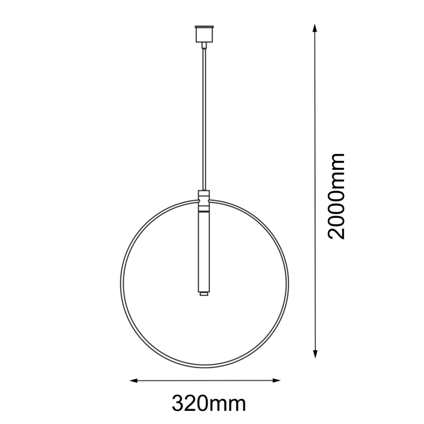 Amplex - Lampadario su filo 1xG9/10W/230V