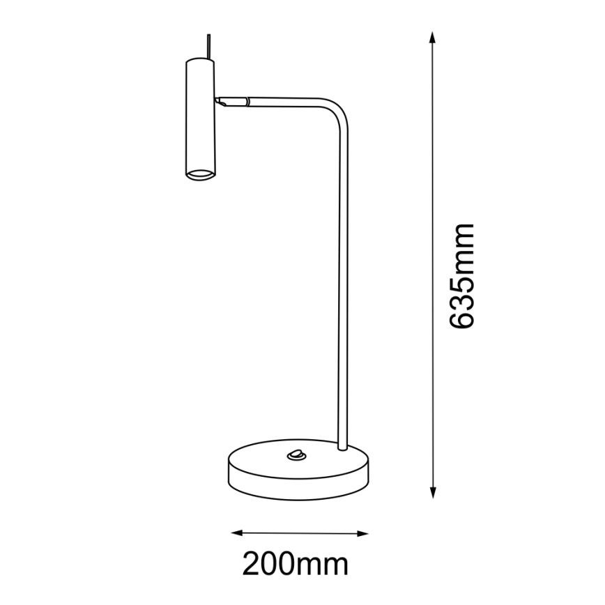 Amplex - Lampada da tavolo 1xGU10/15W/230V bianco