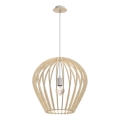 Amplex - Lampadario a sospensione con cavo 1xE27/20W/230V beige