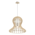 Amplex - Lampadario a sospensione su cavo 1xE27/20W/230V beige