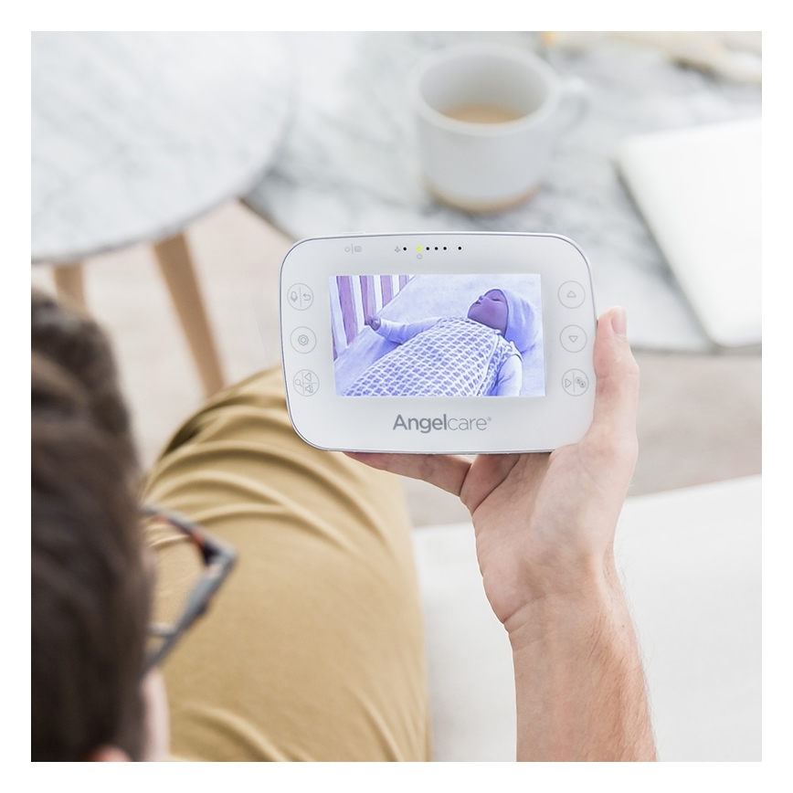 Angelcare - SET Monitor respiro 16x16 cm + video baby monitor USB