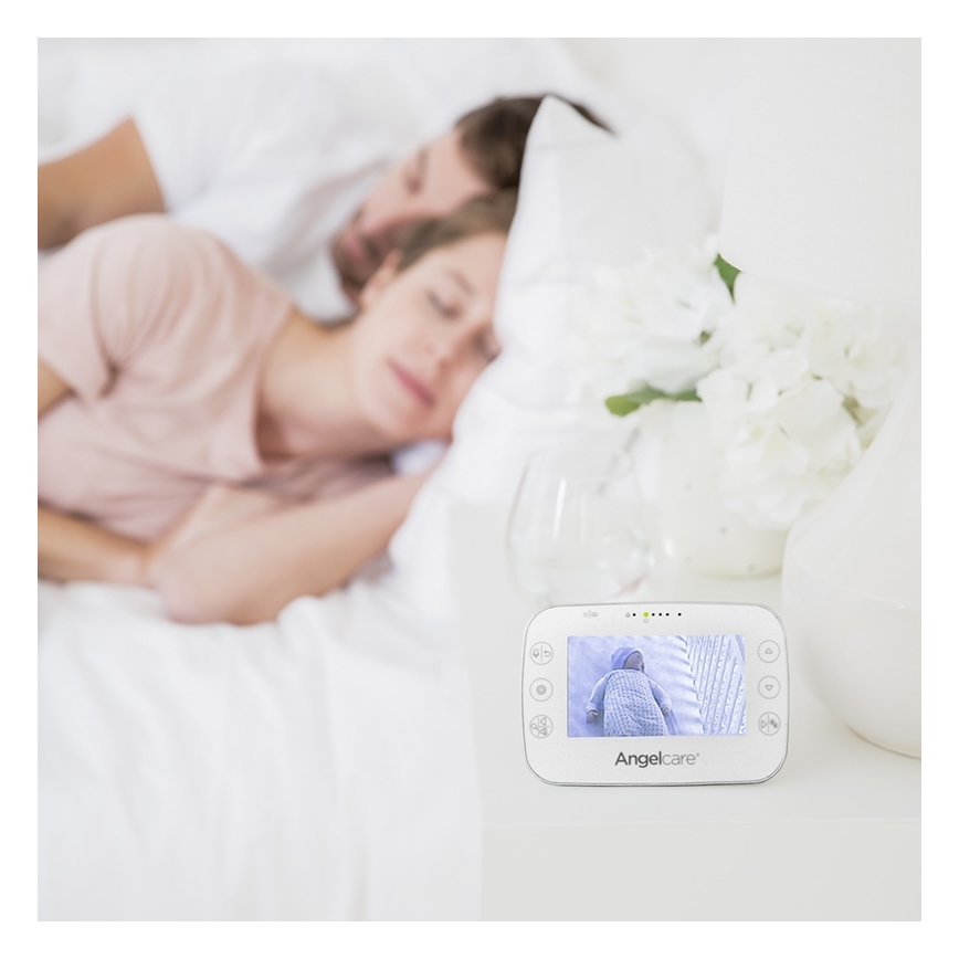 Angelcare - SET Monitor respiro 16x16 cm + video baby monitor USB