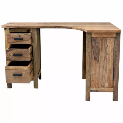 Angolo scrivania RAMI 130x85 cm legno solido/palissandro