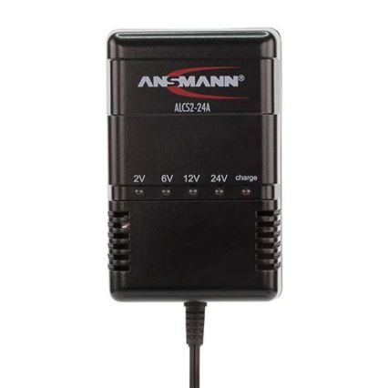 Ansmann 03723 ALCS 2-24A - Caricabatterie per batterie al piombo 2-24V/2,4-24Ah