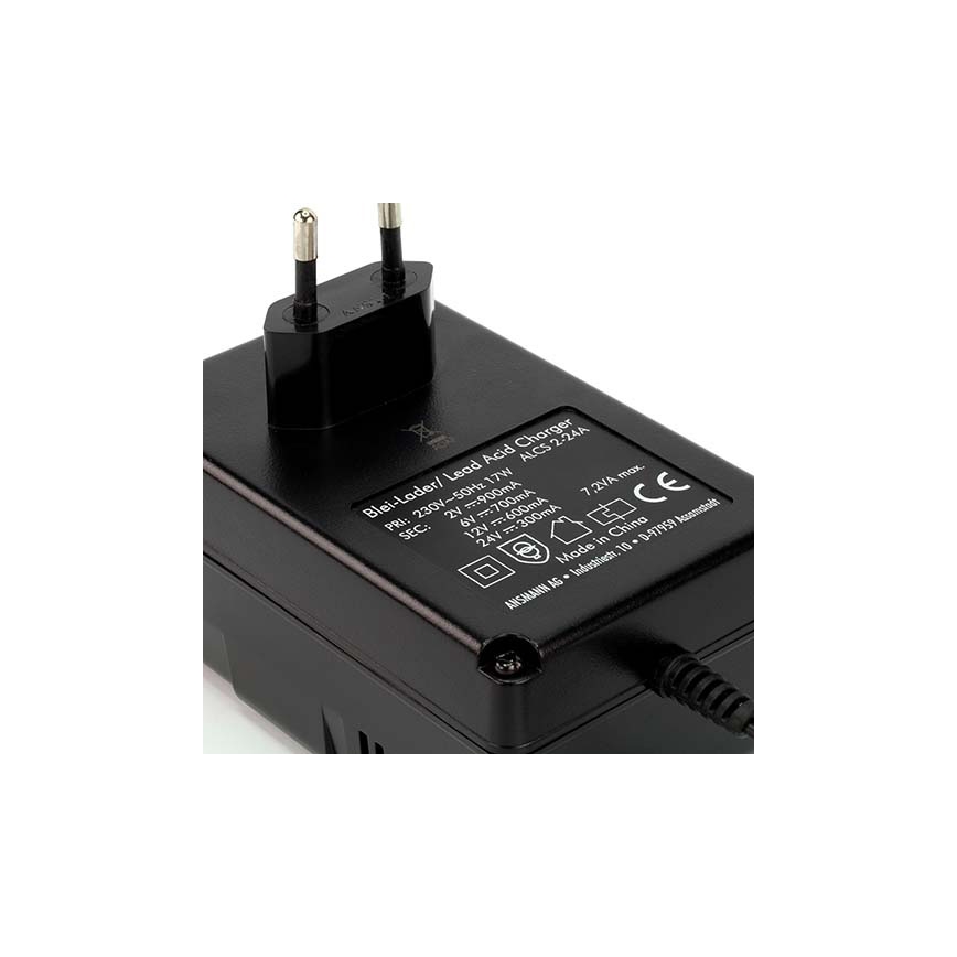 Ansmann 03723 ALCS 2-24A - Caricabatterie per batterie al piombo 2-24V/2,4-24Ah