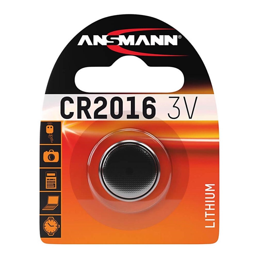 Ansmann 04672 - CR 2016 - Batteria bottone al litio 3V