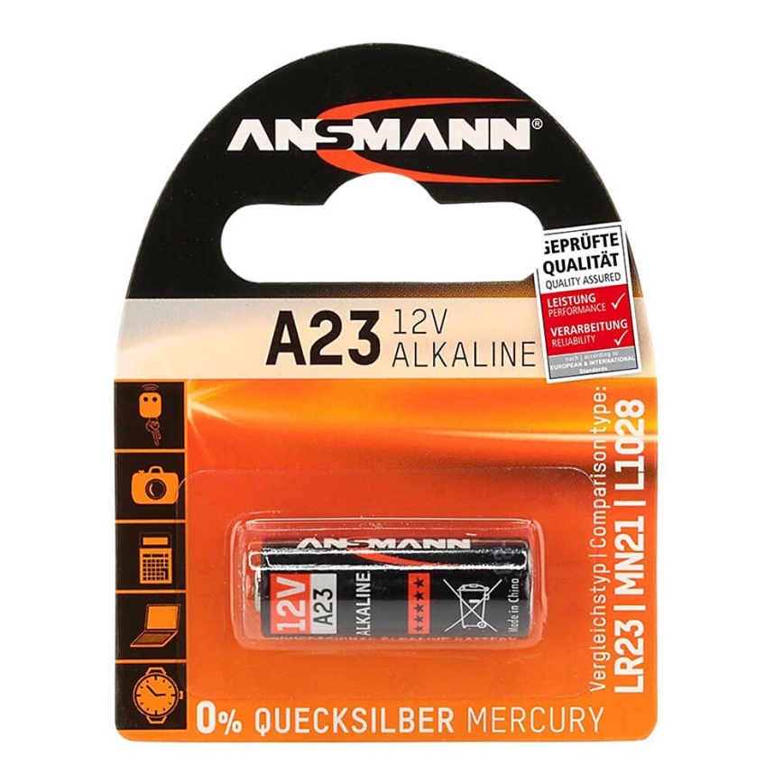 Ansmann 04678 - A 23 - batterie alcaline A23/LR23/LRV08, 12V