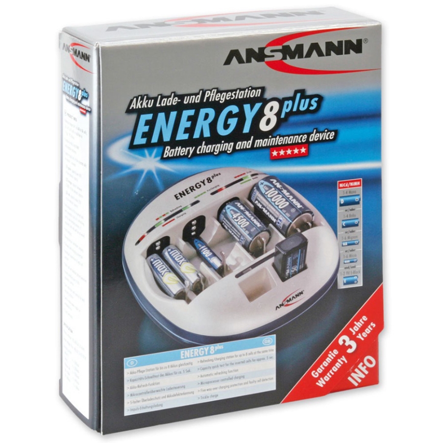Ansmann 08576 Energy 8 Plus - Caricabatterie