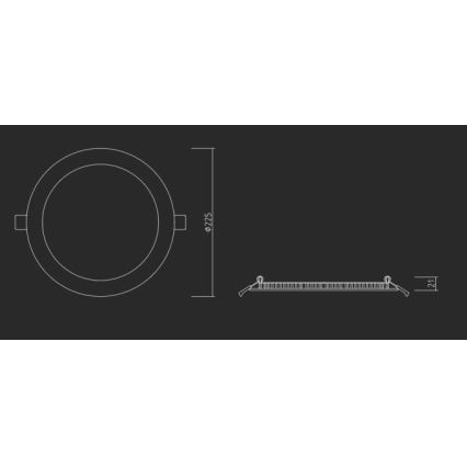 APLED - Lampada LED da incasso per bagni RONDO LED/18W/230V IP40 diametro 22,5 cm cromo opaco