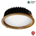 APLED - Lampada LED da incasso RONDO WOODLINE LED/12W/230V 3000K diametro 20 cm quercia legno solido