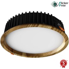 APLED - Lampada LED da incasso RONDO WOODLINE LED/18W/230V 3000K diametro 26 cm cenere legno solido