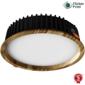 APLED - Lampada LED da incasso RONDO WOODLINE LED/18W/230V 4000K diametro 26 cm cenere legno solido