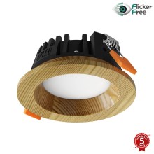 APLED - Lampada LED da incasso RONDO WOODLINE LED/3W/230V 4000K diametro 9 cm pino legno solido