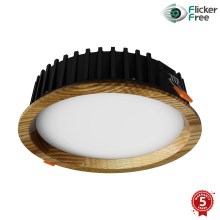 APLED - Lampada LED da incasso RONDO WOODLINE LED/6W/230V 3000K diametro 15 cm cenere legno solido
