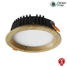 APLED - Lampada LED da incasso RONDO WOODLINE LED/6W/230V 3000K diametro 15 cm pino legno solido