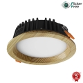 APLED - Lampada LED da incasso RONDO WOODLINE LED/6W/230V 4000K diametro 15 cm pino legno solido