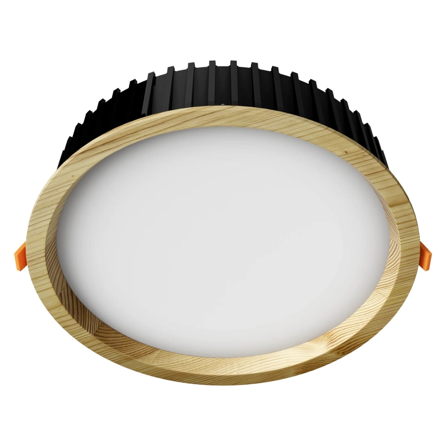 APLED - Lampada LED da incasso RONDO WOODLINE LED/18W/230V 3000K diametro 26 cm pino legno solido