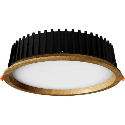 APLED - Lampada LED da incasso RONDO WOODLINE LED/18W/230V 3000K diametro 26 cm quercia legno solido