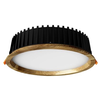 APLED - Lampada LED da incasso RONDO WOODLINE LED/18W/230V 4000K diametro 26 cm cenere legno solido