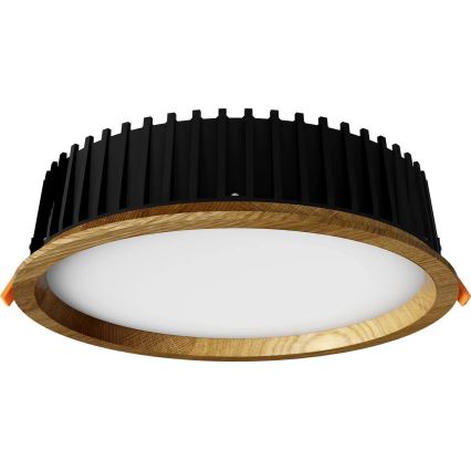 APLED - Lampada LED da incasso RONDO WOODLINE LED/18W/230V 4000K diametro 26 cm quercia legno solido