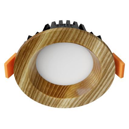 APLED - Lampada LED da incasso RONDO WOODLINE LED/3W/230V 3000K diametro 9 cm cenere legno solido